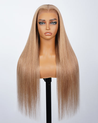 Arabella 6x5/13x4 Lace Glueless Milk Tea Brown Straight Wig Pre-cut Lace Beginner Friendly