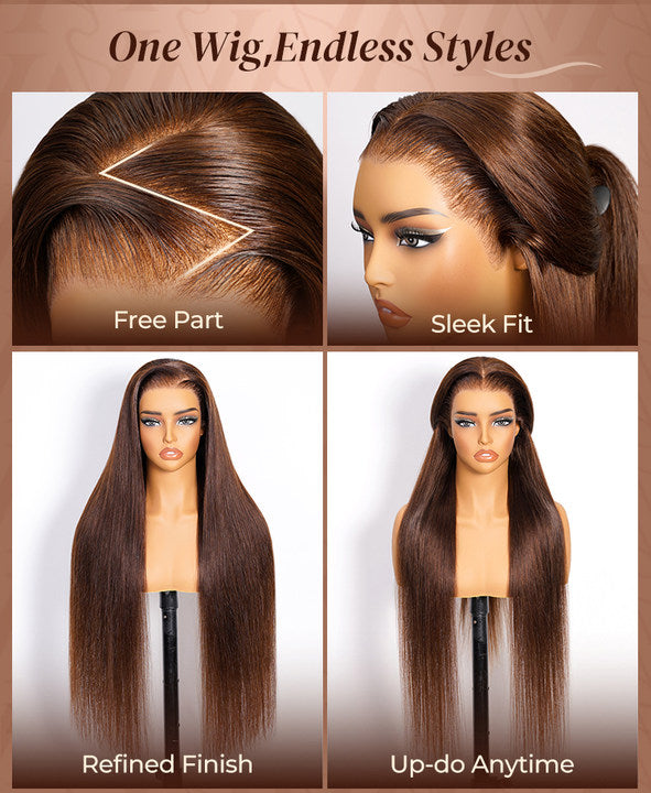 ETE Wig Parting and Refined Finish Style Collage