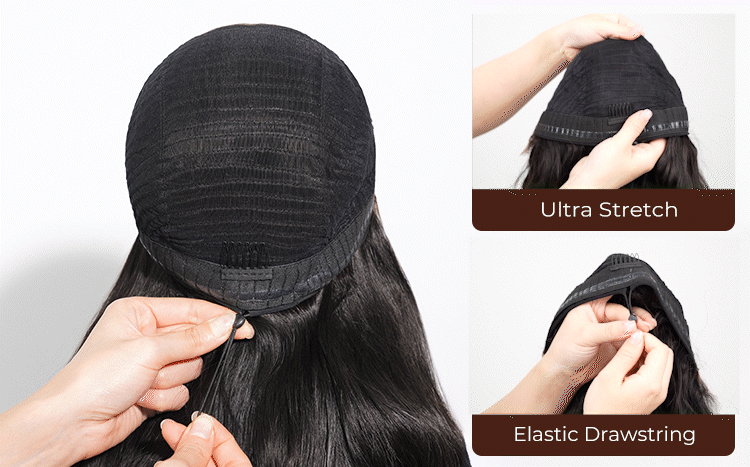 GIF Shpwing Drawstring Cap of ETE Wig