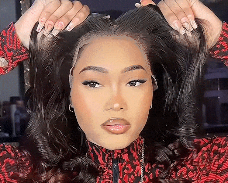 GIF Showing ETE Wig Installation