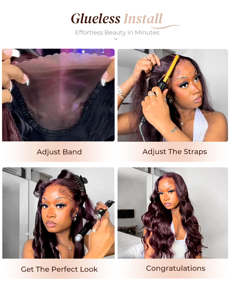 Steps to Install Plum Wig