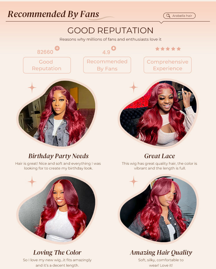 Cherry Red Wig Recommended by Fans