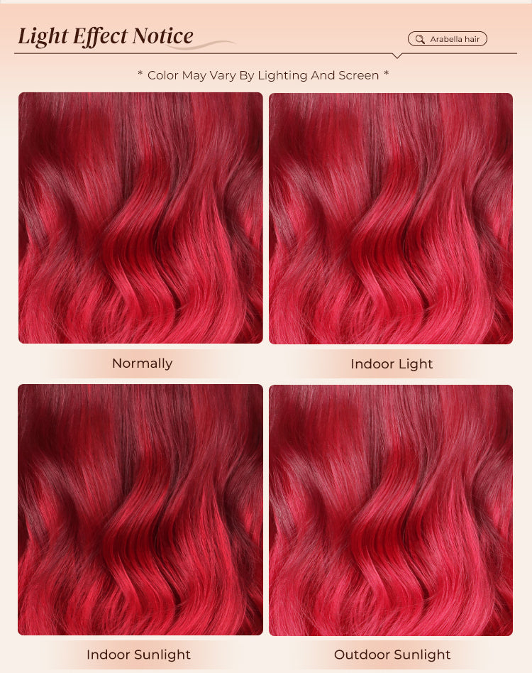 Wig Color Shift Under Different Lighting