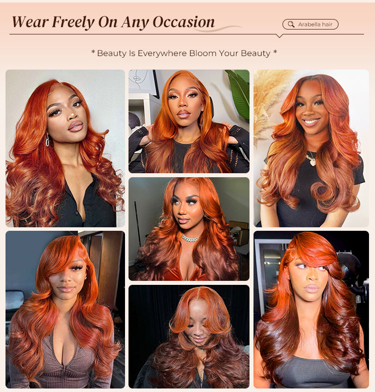 Ginger Brown Wig Suitable for Any Occasion