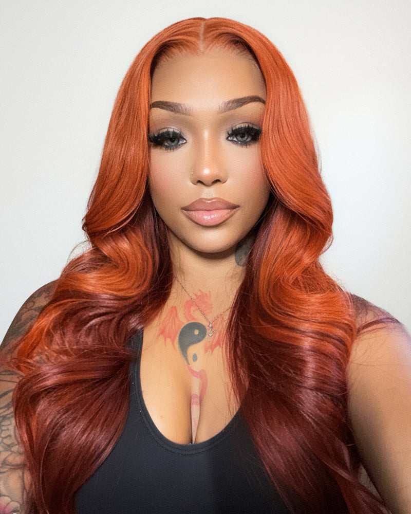 Ginger Ombre Loose Body Wave Wig