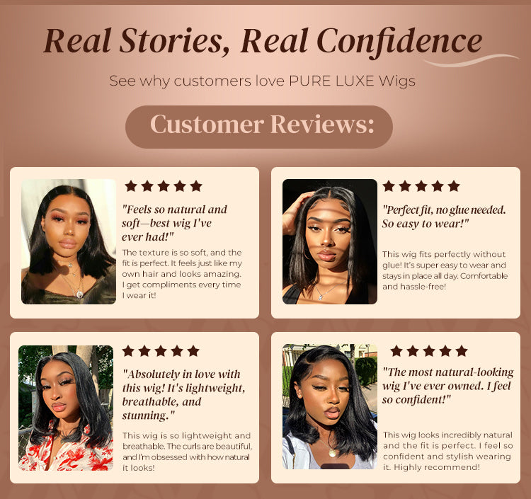 Glueless Black Straight Bob