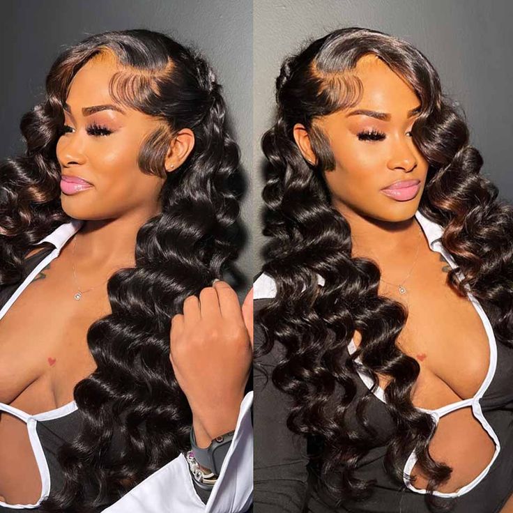Arabella 【30&quot; Super Sale】 6x5 Invisible Knots Glueless &amp; 13x4 Lace Front Pre-Bleached Knots Natural Black Body Wave/Straight/Curly Human Hair Wig