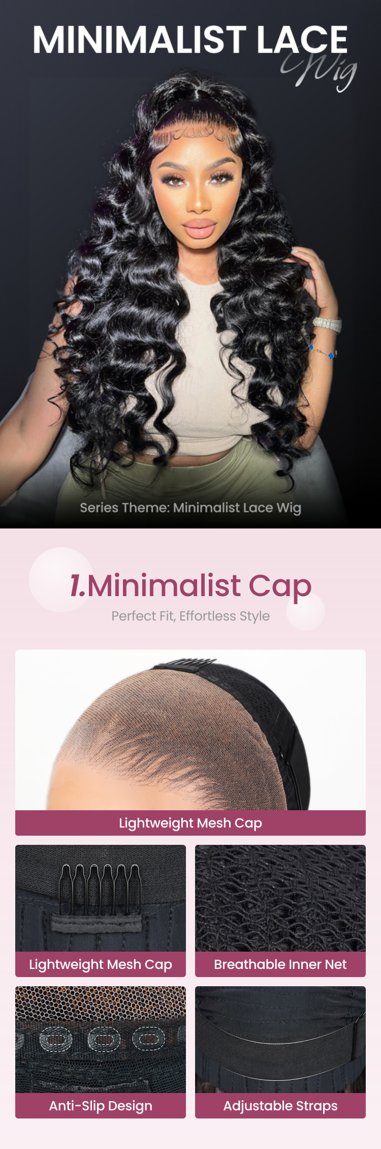 Poster of Minimalist Lace and Cap