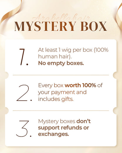 Arabella Mystery Box – $59 for 1 Random Wig (10-18" Human Hair) Worth $119-$199