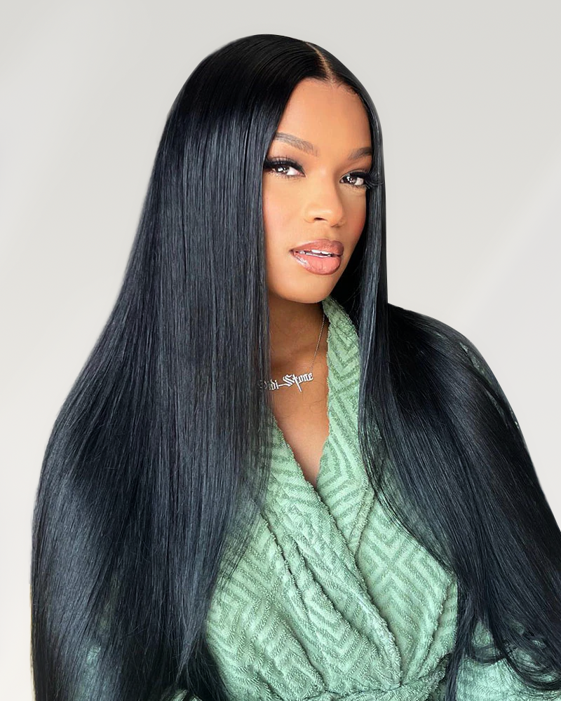 Arabella 【30&quot; Super Sale】 6x5 Invisible Knots Glueless &amp; 13x4 Lace Front Pre-Bleached Knots Natural Black Body Wave/Straight/Curly Human Hair Wig