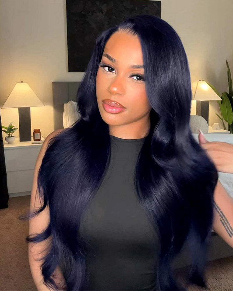 Arabella 13x6 Three-Go™ Midnight Blue Glueless Loose Body Wave With Drawstring 100% Human Hair Wig