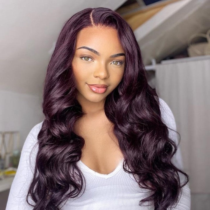 Arabella 【30&quot; Super Sale】 Minimalist Color Series 13x4 Lace Front Pre-Bleached Knots Blonde and Brown Highlight Colored Body Wave/Straight Human Hair Wig