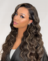 【BOGO】Arabella 6x5 Invisible Knots & 13x4 Frontal Lace Honey Blonde Highlights On Black Body Wave Wig Invisible Knots 13x4 Lace