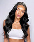【BOGO】Headband Body Wave Natural Black Glueless Human Hair Wig
