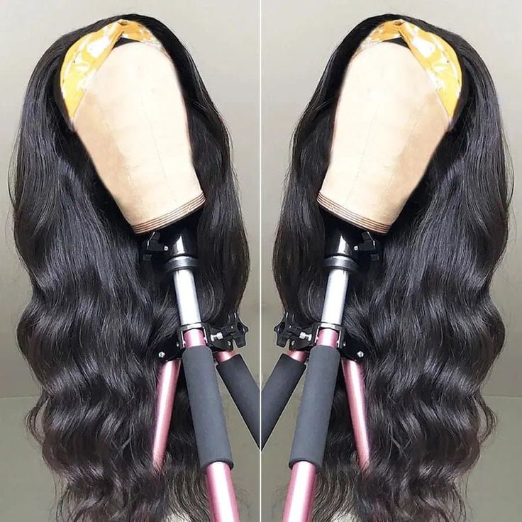 【BOGO】Headband Body Wave Natural Black Glueless Human Hair Wig