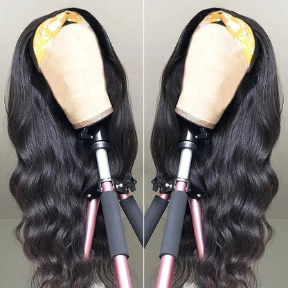 【BOGO】Headband Body Wave Natural Black Glueless Human Hair Wig