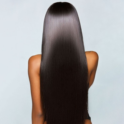 000Arabella Luxury 6x5 invisible knots Glueless 36 Inches Long Length Silky Straight Wig Pre-cut Lace Natural Black Beginner Friendly