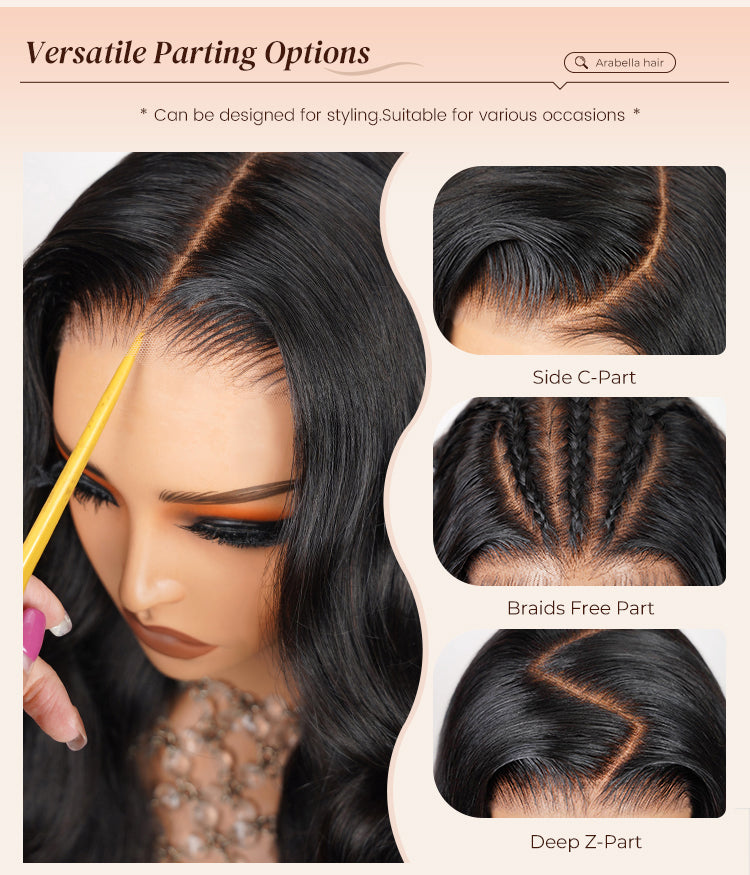 Different Parting Option of Loose Deep Wave Wig