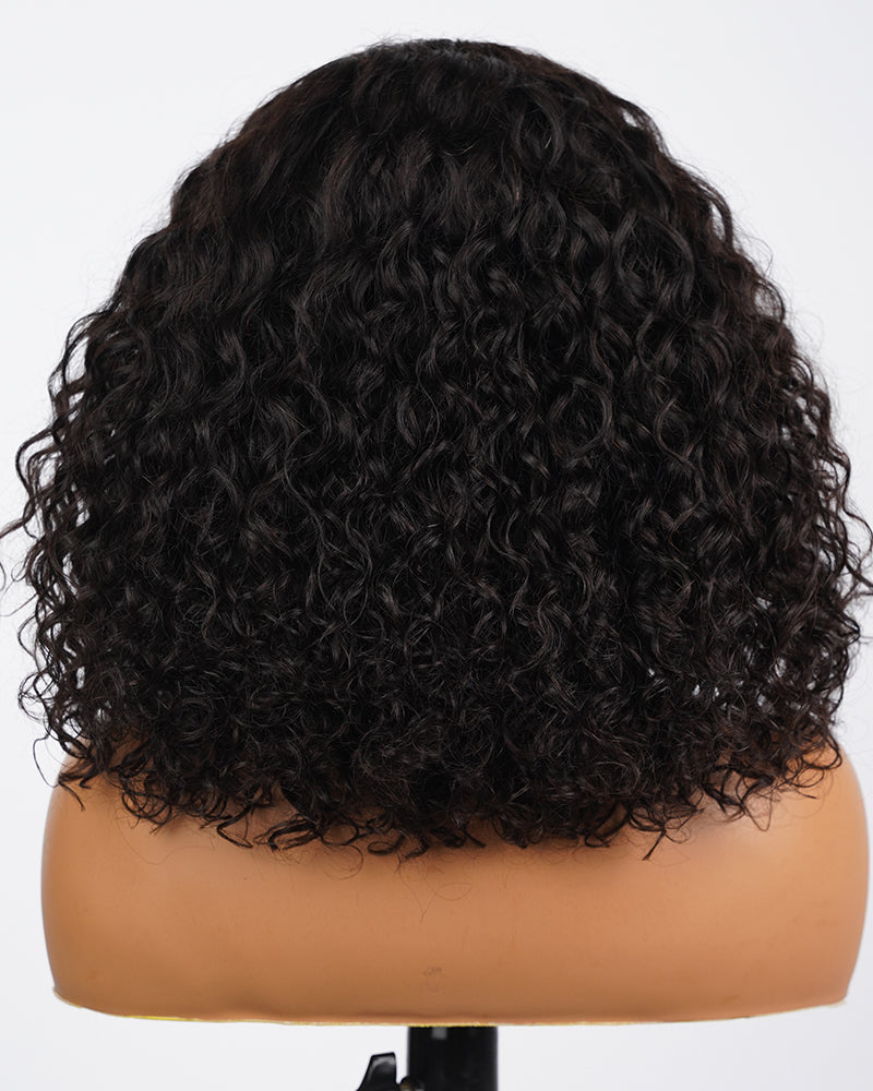Arabella 13x6 Three-Go™ Glueless Wig Water Wave With Drawstring Natural Black 100% Human Hair Wig