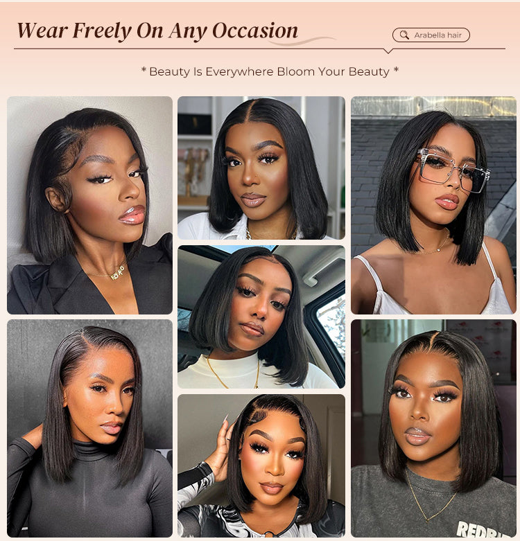 Black Bob Wig Suitable for Any Occasion