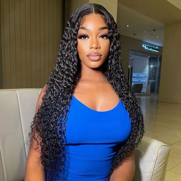 Arabella 【30&quot; Super Sale】 6x5 Invisible Knots Glueless &amp; 13x4 Lace Front Pre-Bleached Knots Natural Black Body Wave/Straight/Curly Human Hair Wig