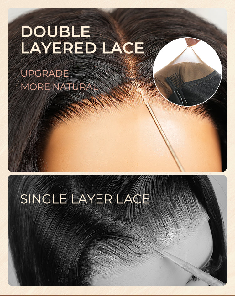 Yaki Straight With Finger Coil Ends Wig