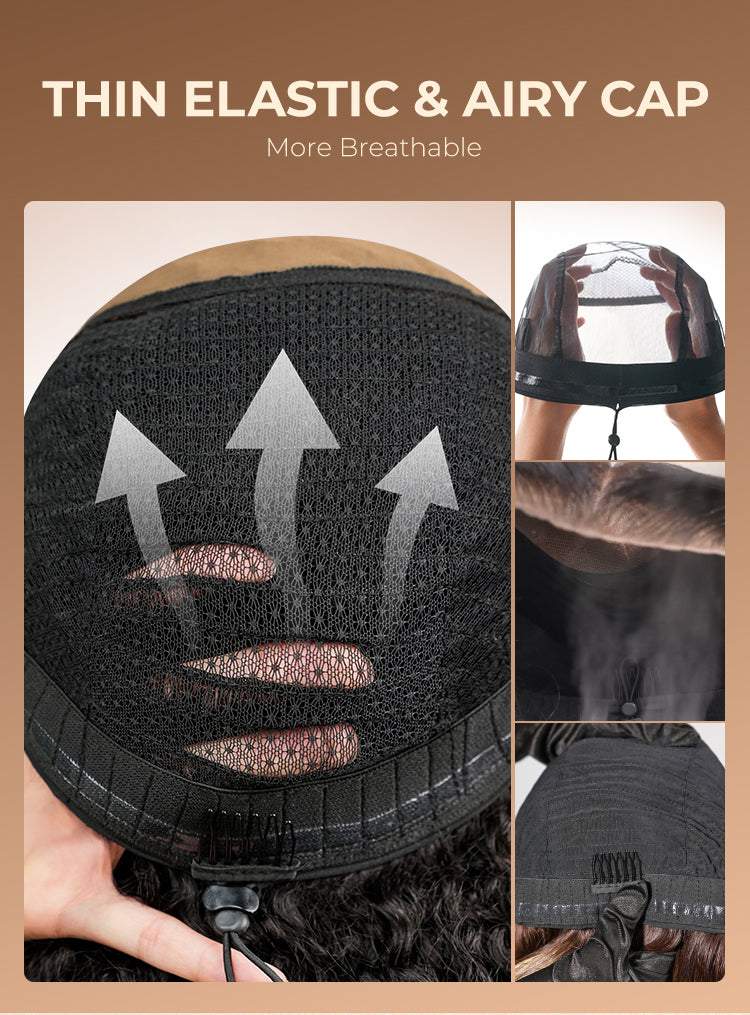 Yaki Straight With Finger Coil Ends Wig