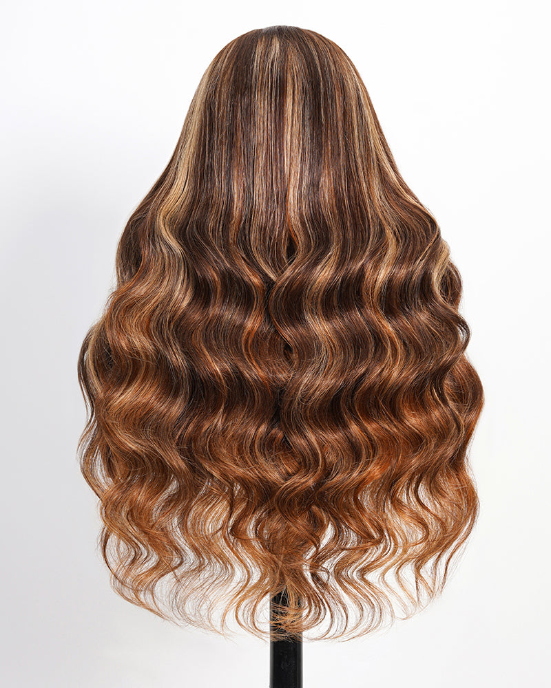 Arabella 13x6 Lace Cinnamo Highlights Wigs Back