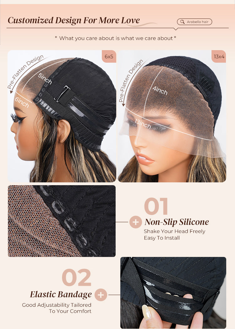 Wig Cap with Non-slip Silicone And Elastic Bandage Features