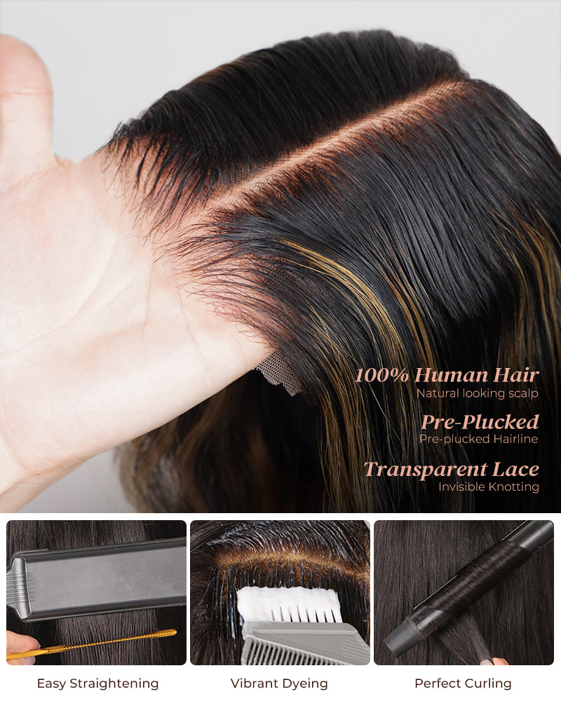 Arabella Balayage Natural Loose Wave Wigs Details