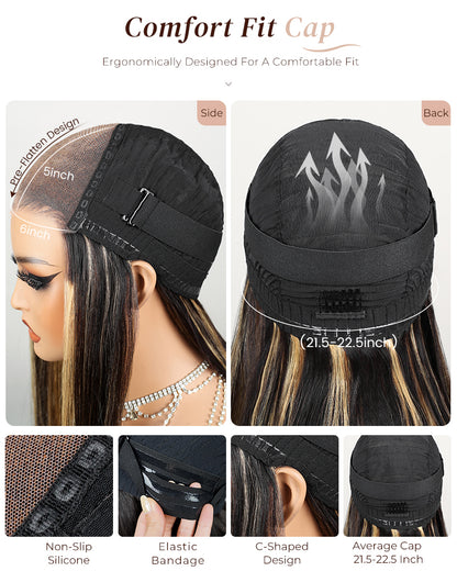 Arabella Balayage Natural Loose Wave Wigs Cap