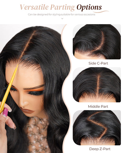 Arabella 6x5 invisible knots Glueless Natural Loose Deep Wave Wig Pre-cut Lace Natural Black Beginner Friendly