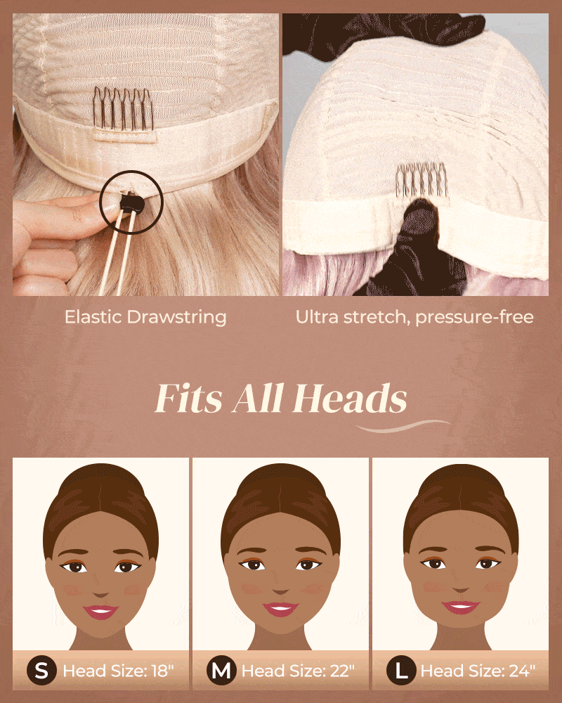 Arabella 13X6 Lace P10613 Straight Wigs Drawstring Cap