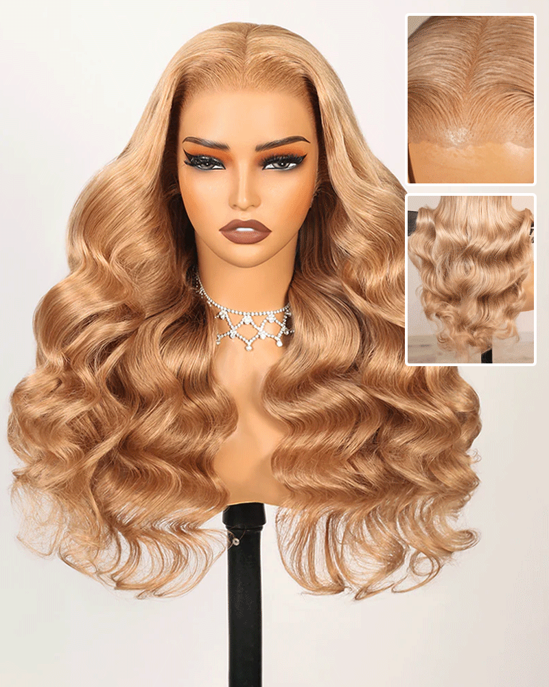 Arabella 13x6 Three-Go™ Milk Tea Brown Glueless Wig Loose Body Wave With Drawstring 100% Human Hair Wig