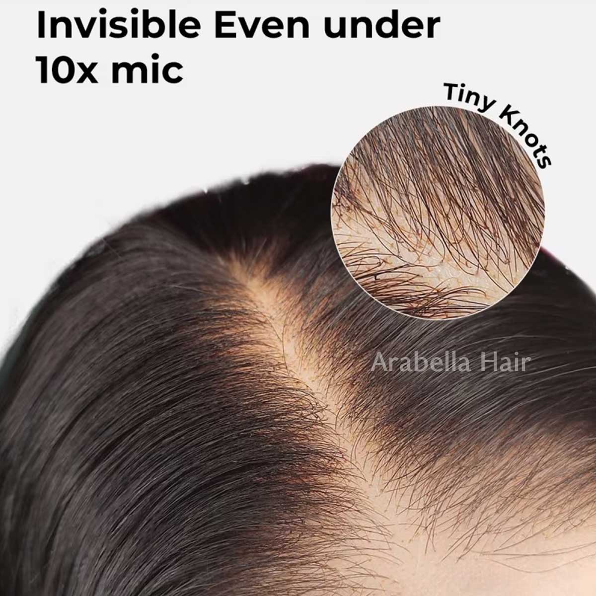 Arabella 【30&quot; Super Sale】 6x5 Invisible Knots Glueless &amp; 13x4 Lace Front Pre-Bleached Knots Natural Black Body Wave/Straight/Curly Human Hair Wig