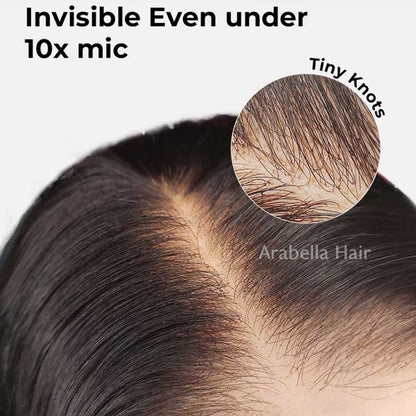 Arabella 6x5/13x4 Lace Glueless Loose Body Wave Wig Pre-cut Lace Natural Black Beginner Friendly