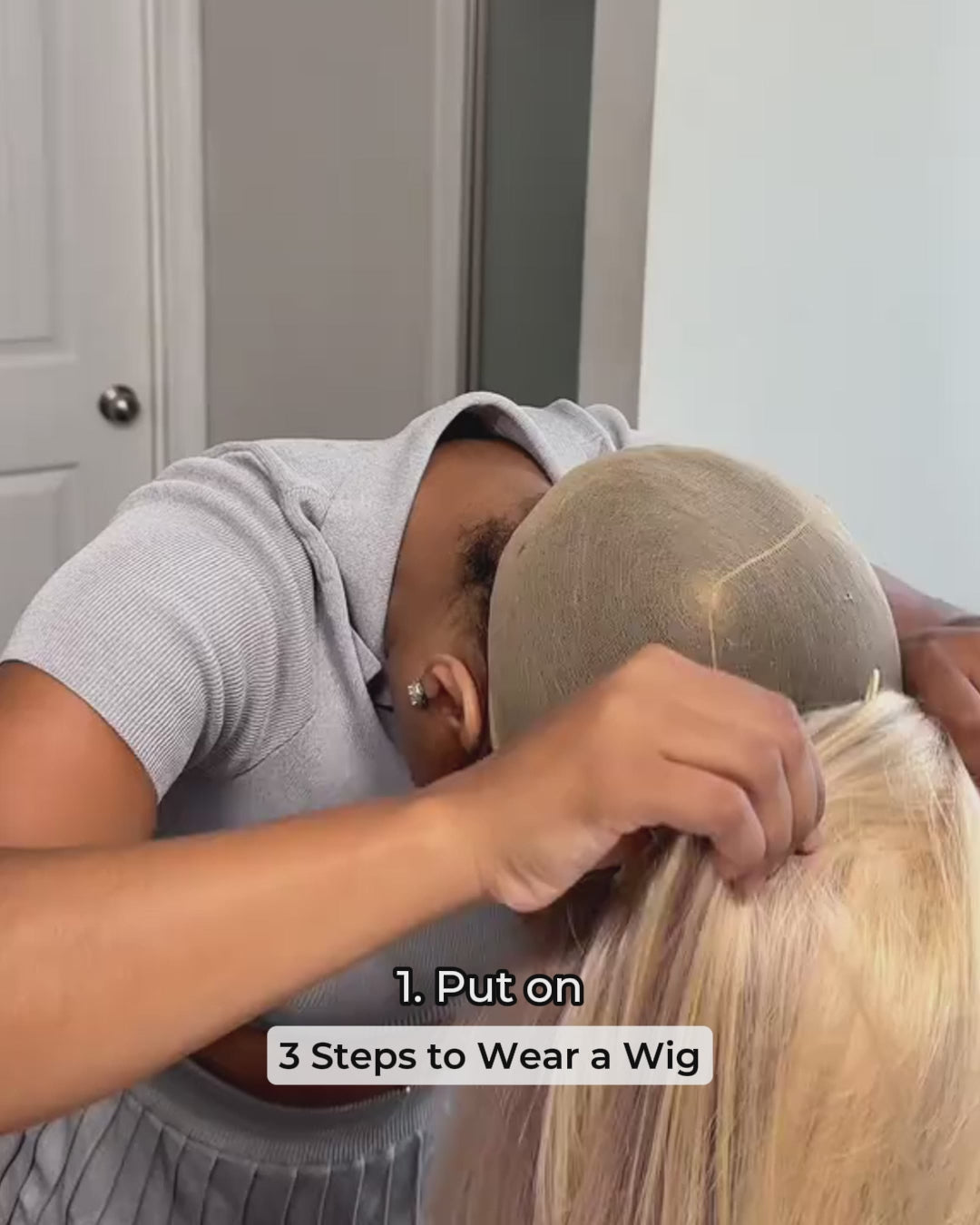 Arabella 13x6 Three-Go™ Blonde Highlight Glueless Wig Silky Straight With Drawstring 100% Human Hair Wig