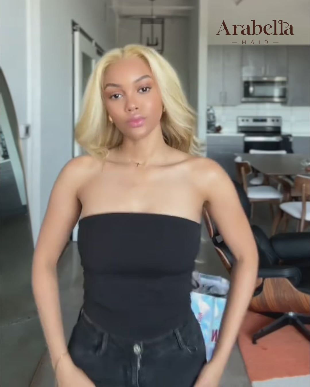 Blonde Khaki Body Wave Wig