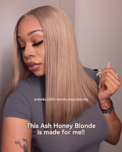 Arabella 6x5 invisible knots Glueless Milk Tea Brown Straight Wig Pre-cut Lace Beginner Friendly