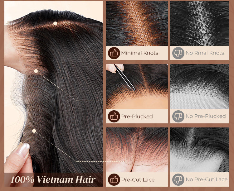 Comparison of Pure Luxe Wig Lace Design and Other Options