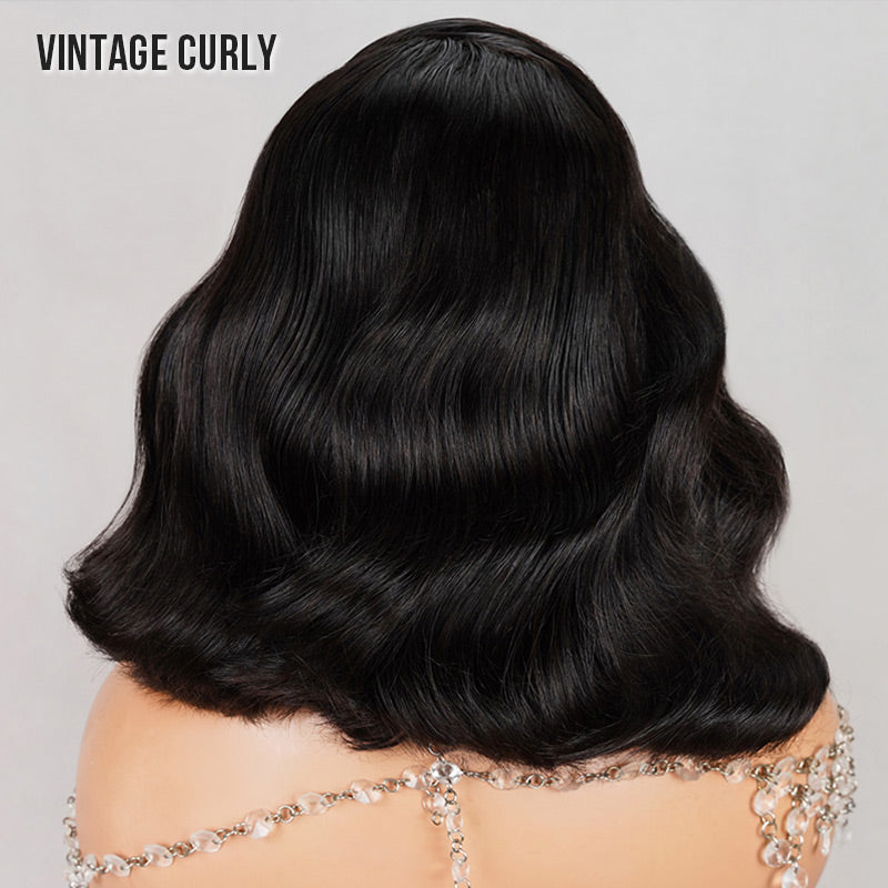 Arabella 6x5 invisible knots Glueless Loose Wave Bob Wig Pre-cut Lace Natural Black Beginner Friendly