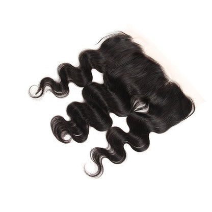 {15A 3Pcs+Frontal} Body Wave Double Drawn Raw Virgin Human Hair Weaves 3 Bundles With Frontal Closure