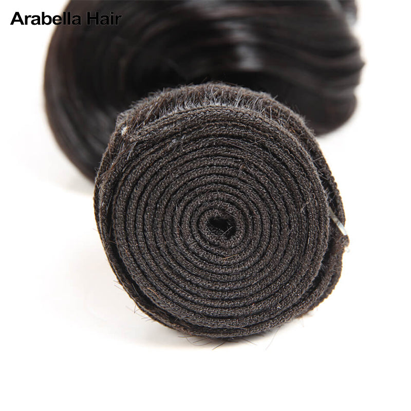 {12A 1Pc} Loose Wave Unprocessed Virgin Brazilian 1 Piece 12A Grade Hair Bundle Human Hair Extensions