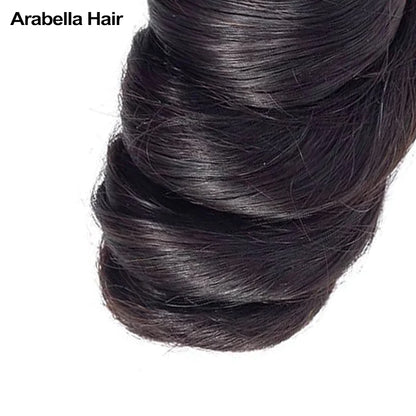 {12A 1Pc} Loose Wave Unprocessed Virgin Brazilian 1 Piece 12A Grade Hair Bundle Human Hair Extensions