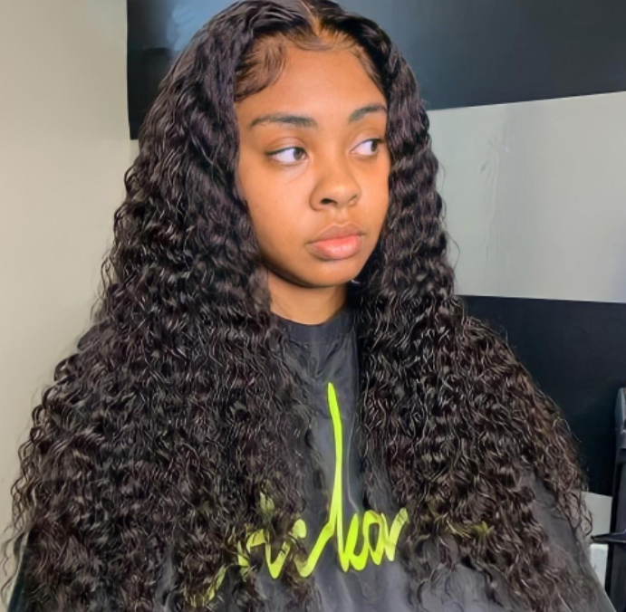 Deep Wave 4*4 Lace Closure Wigs 180% Density Glueless Middle Part Summer Classic Hairstyles Flash-Sale - arabellahair.com